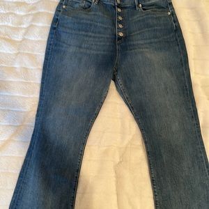 Loft bootcut cropped jeans
